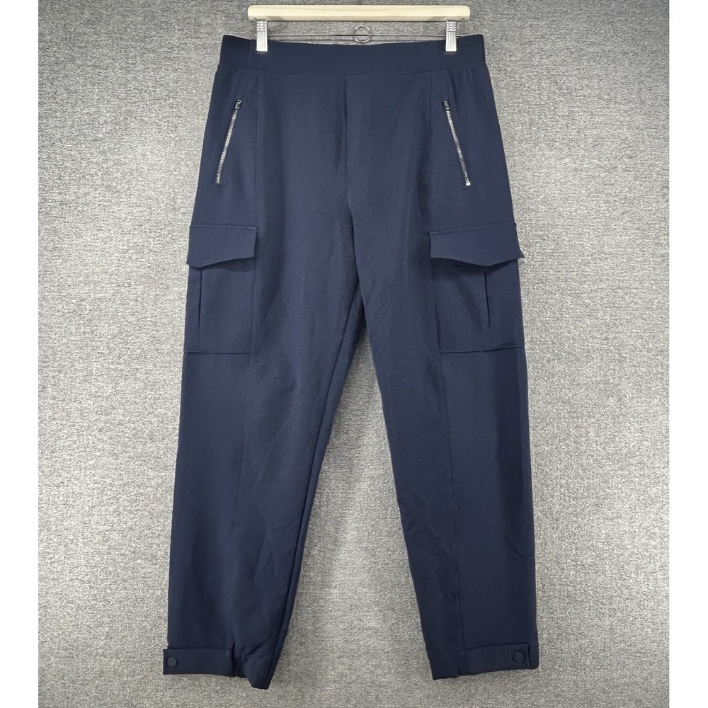 Athleta Endless Cargo Pants Women Size 14 Blue Casual Pull On